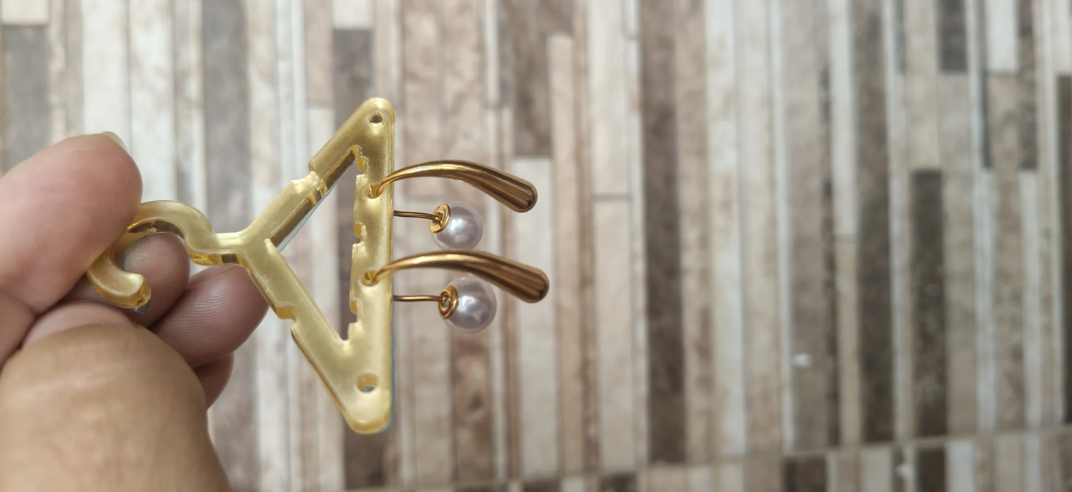 Aros gota alargada